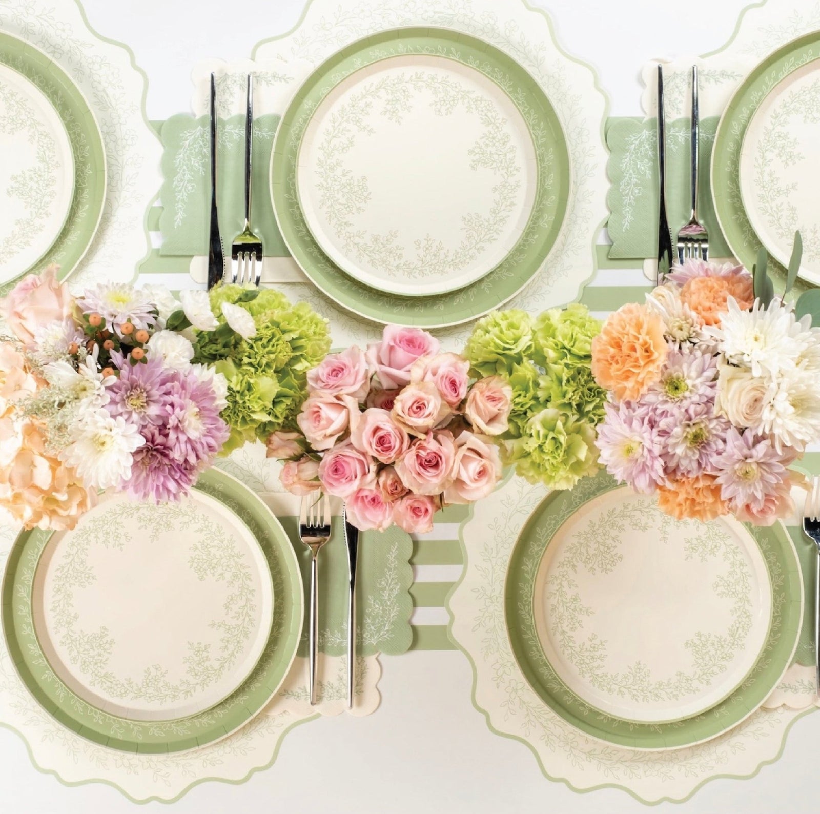A Garden-Inspired Spring Table for Bridal Showers, Baby Showers & Beyond - Stesha Party