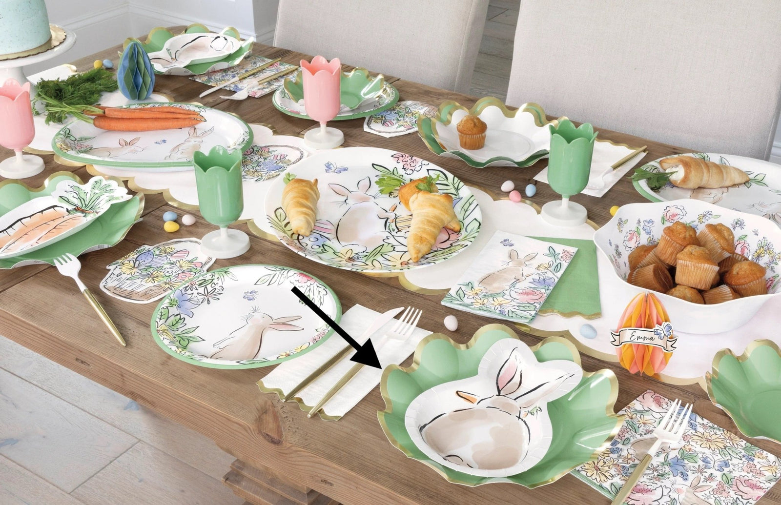 10" Sage Green Scalloped Paper Dinner Plates - Stesha Party