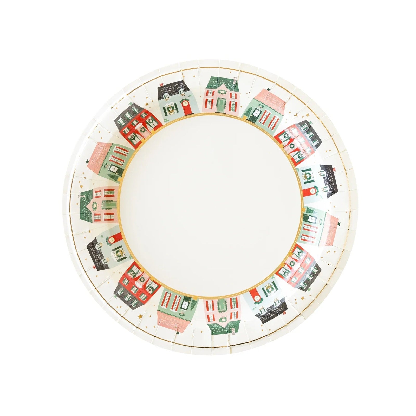 10.5" Christmas Village Plates - Stesha Party