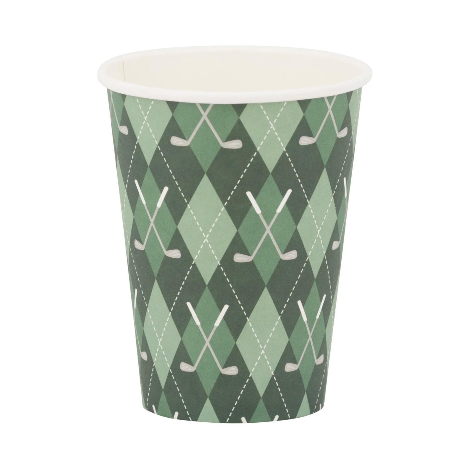 12oz Golf Paper Drink Cups 8ct - Stesha Party