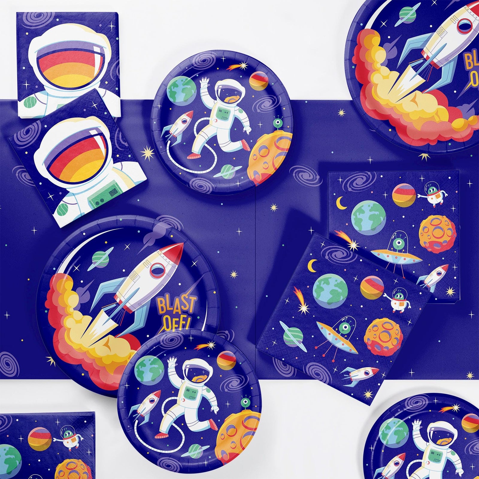 16ct Space Luncheon Napkins - Stesha Party