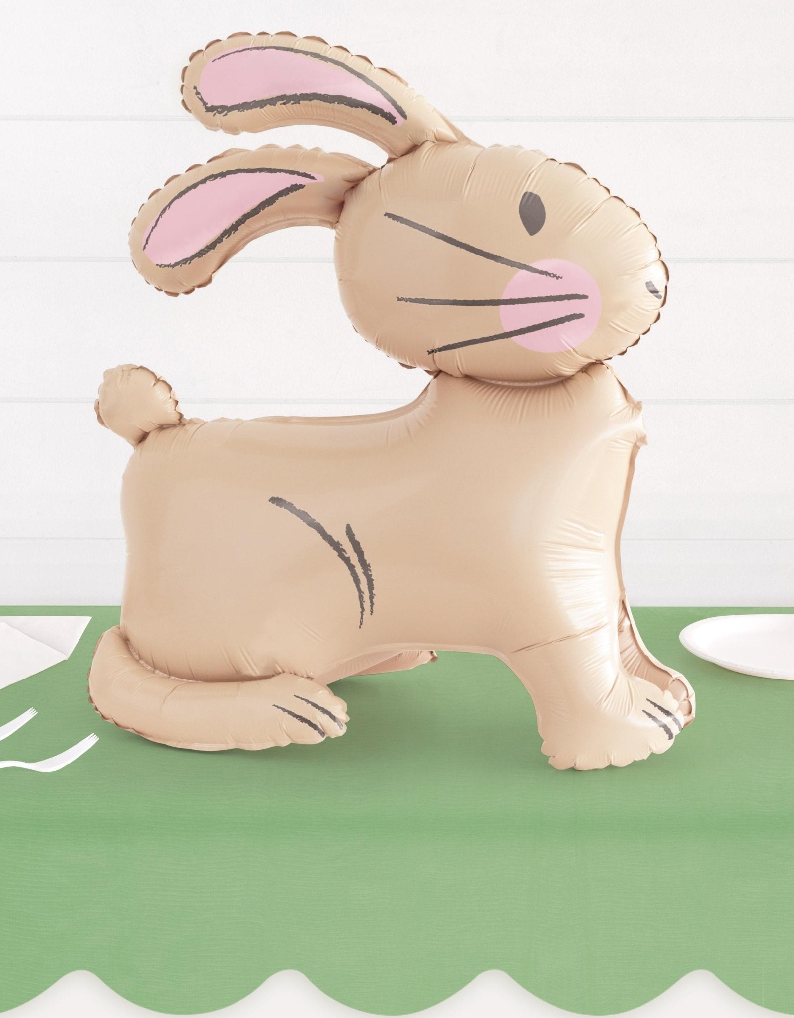 24" Brown Easter Bunny Rabbit Balloon - Stesha Party