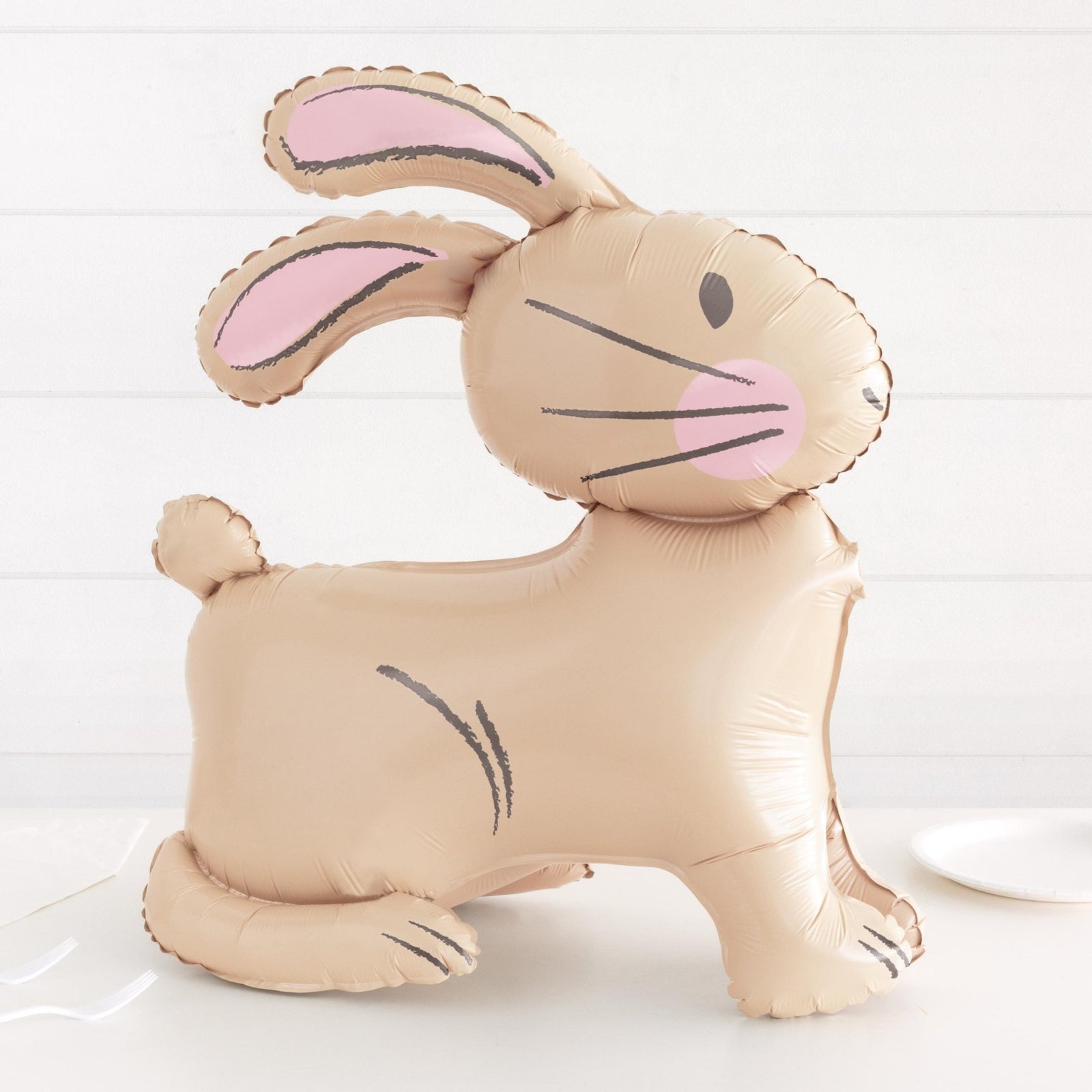 24" Brown Easter Bunny Rabbit Balloon - Stesha Party