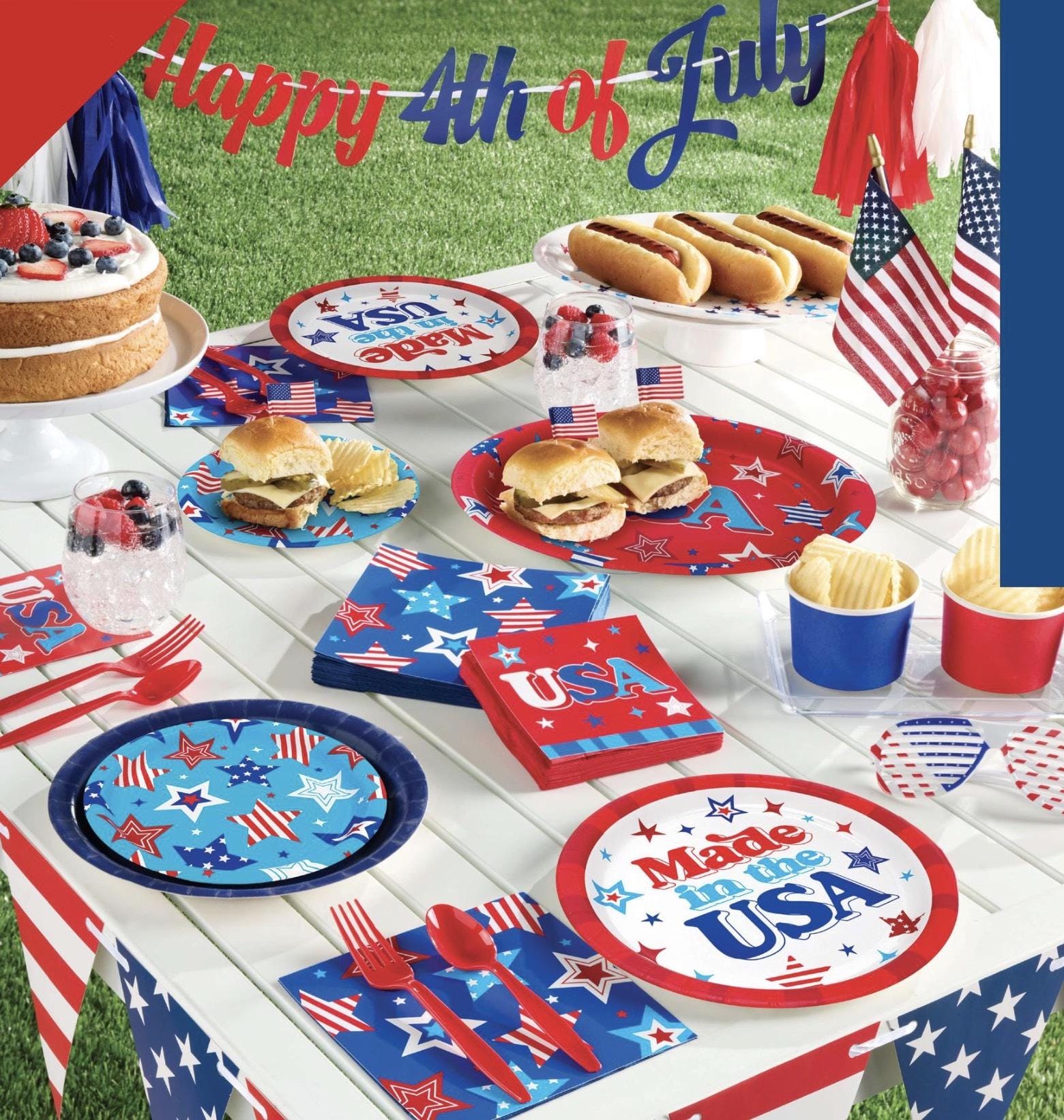 4th of July Party Banner 5ft - Stesha Party