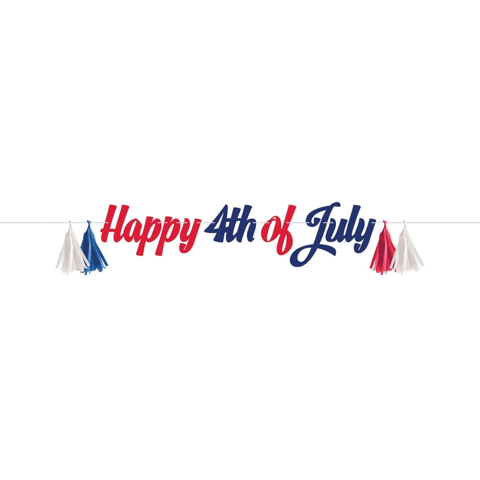 4th of July Party Banner 5ft - Stesha Party