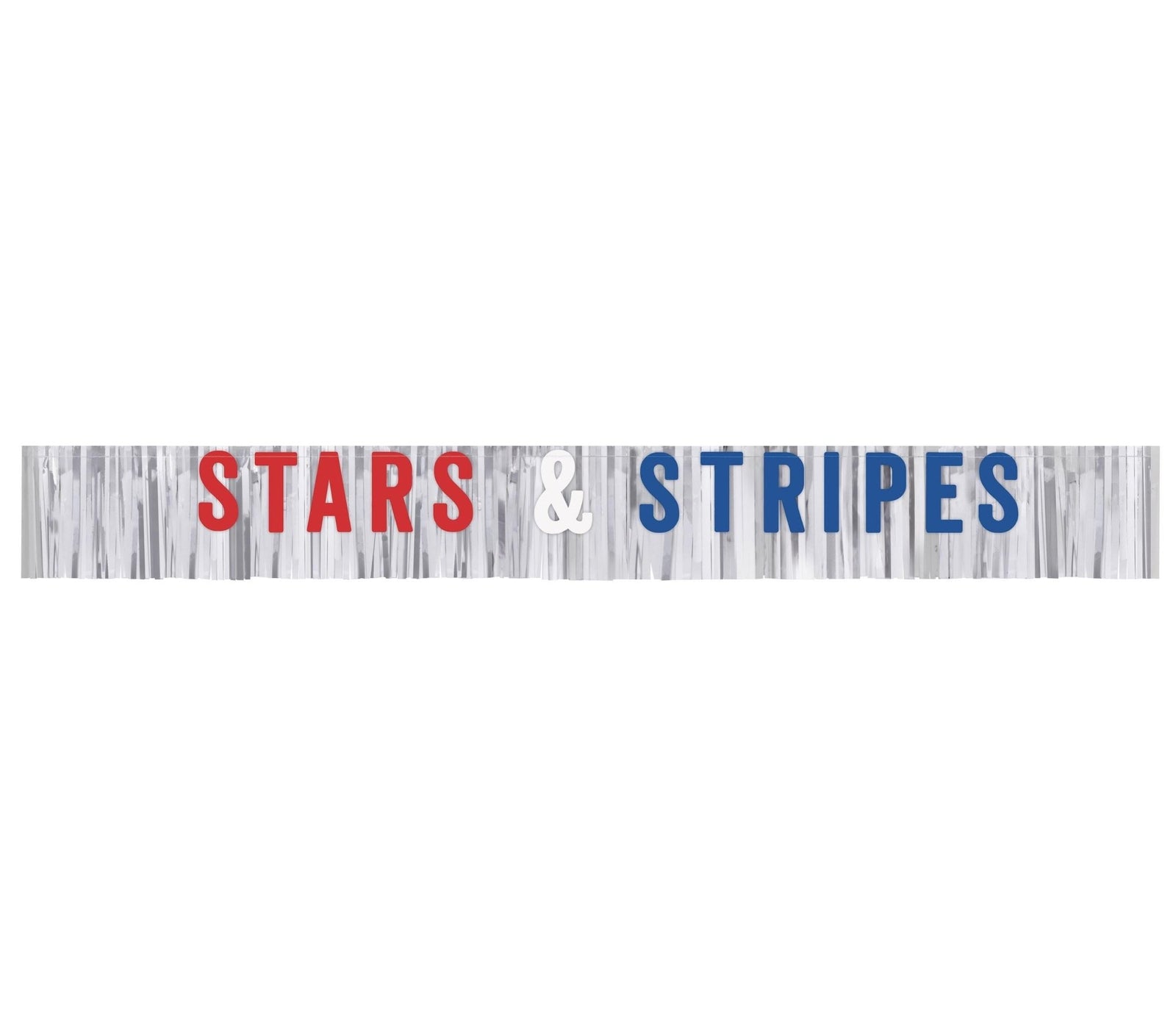 6ft Stars and Stripes Foil Banner - Stesha Party