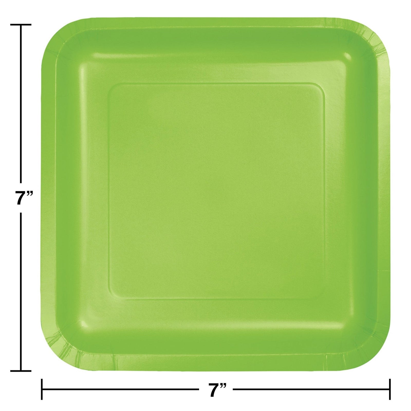 7" Lime Plates - Stesha Party