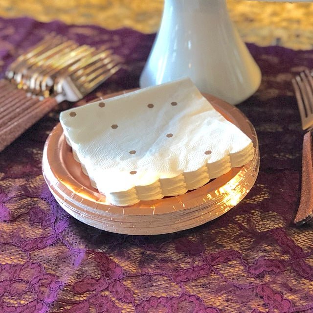 7" Rose Gold Plates - Stesha Party