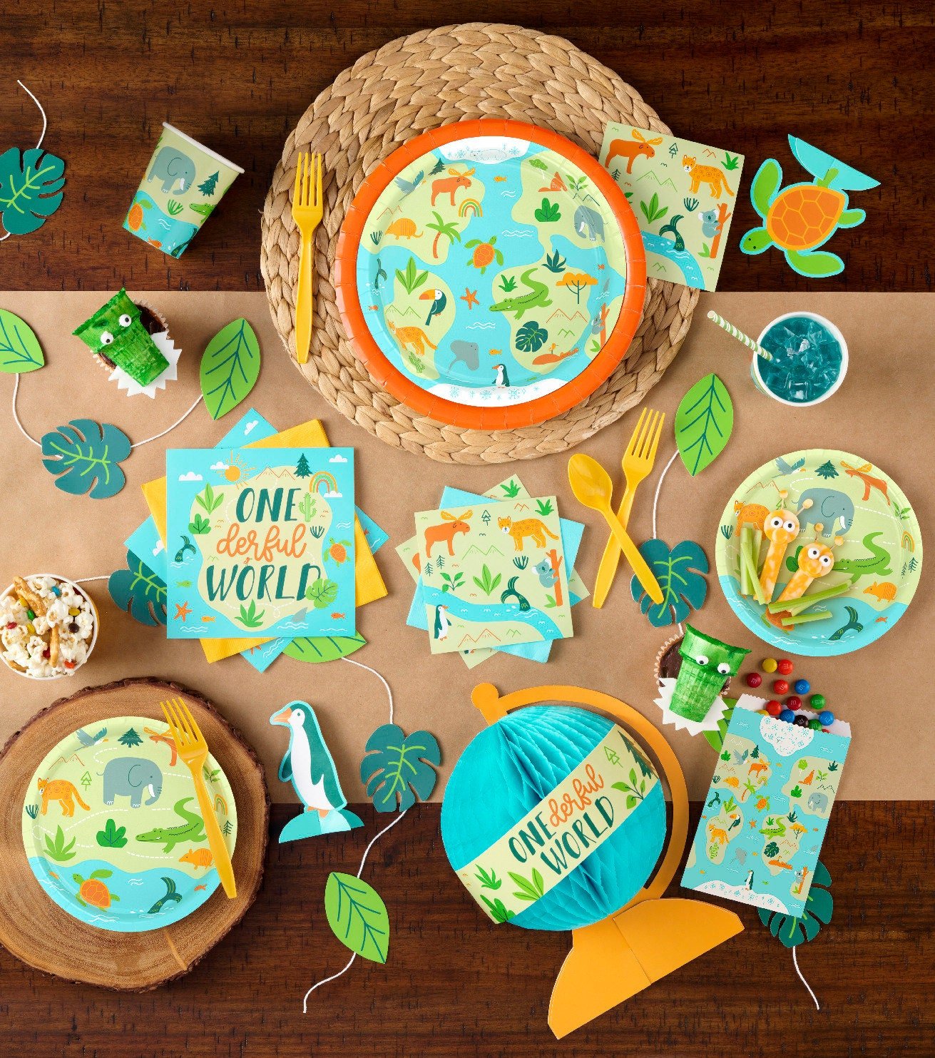 Adventure 1st Birthday Napkins - Stesha Party