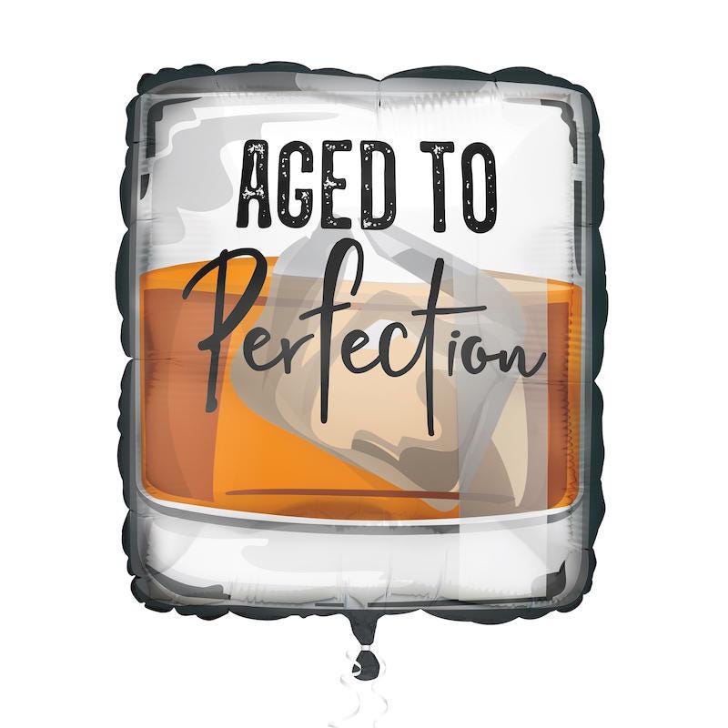 Aged to Perfection Whiskey Foil Balloon - Stesha Party