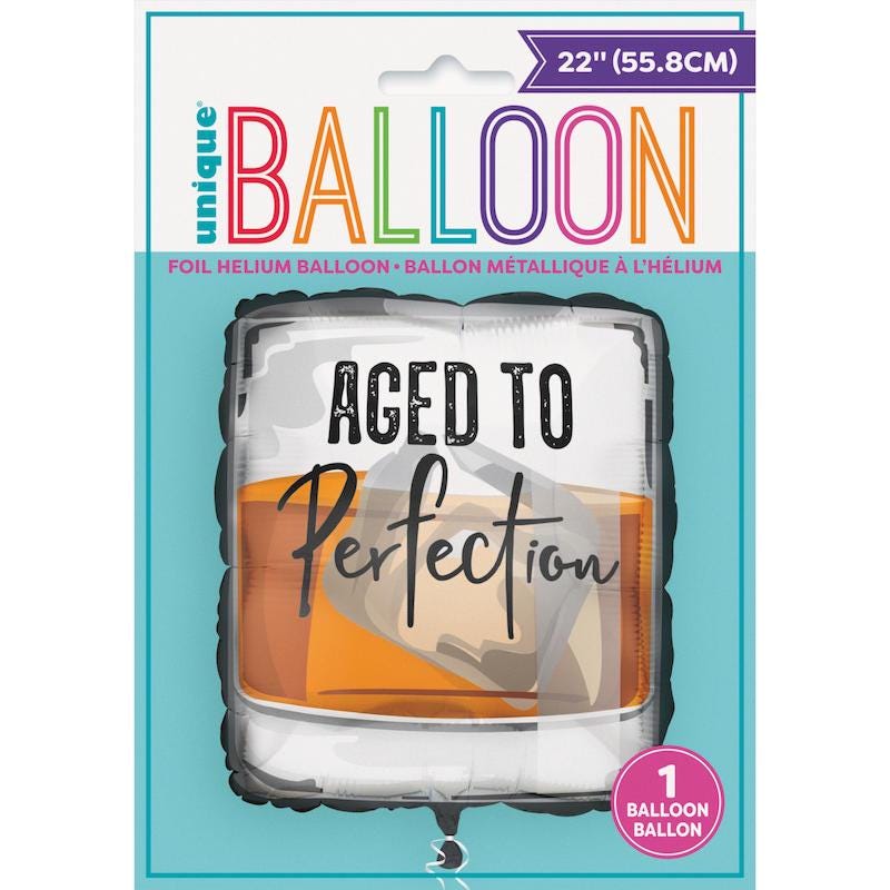 Aged to Perfection Whiskey Foil Balloon - Stesha Party