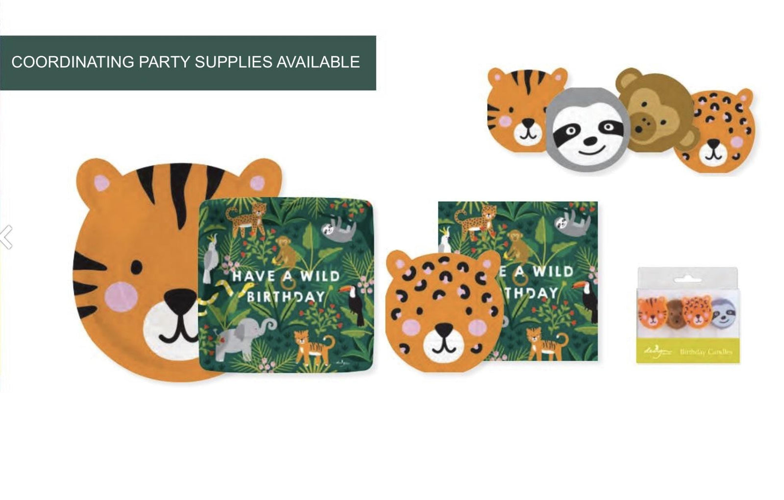 Animal Safari Party Candles - Stesha Party