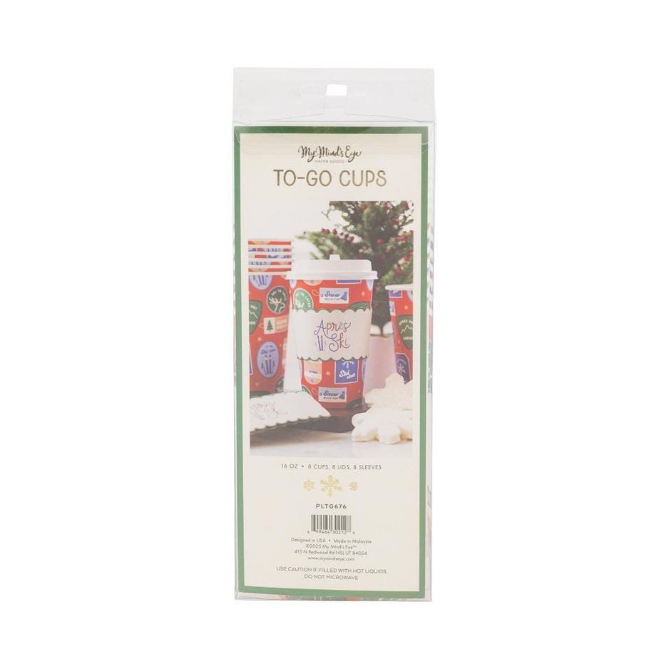 Après Ski To Go Cups 16 oz - Stesha Party
