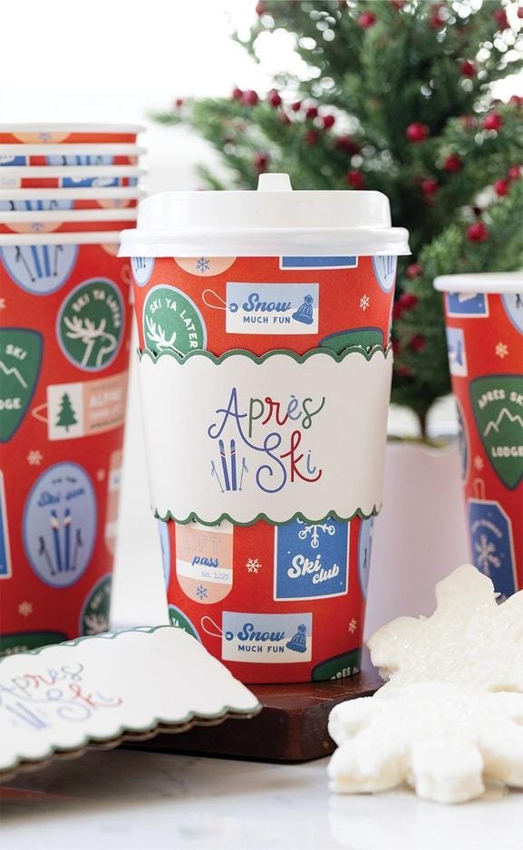 Après Ski To Go Cups 16 oz - Stesha Party