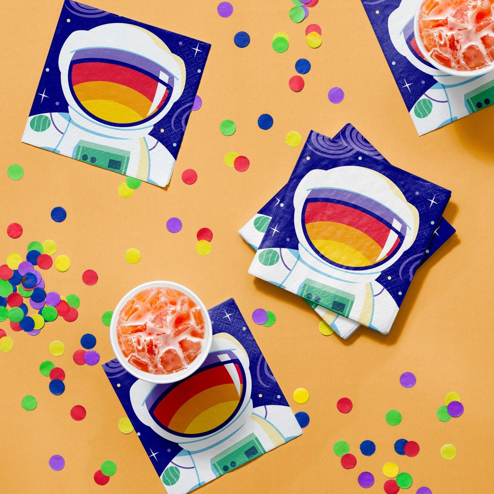 Astronaut Party Beverage Napkins 16ct - Stesha Party