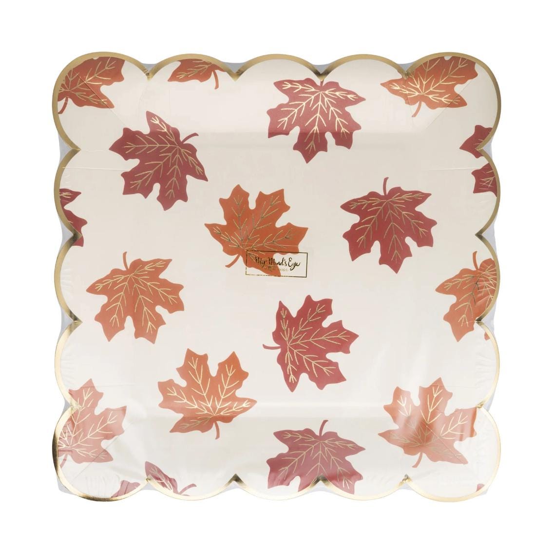 Autumn Leaf Dinner Plates 9” - Stesha Party