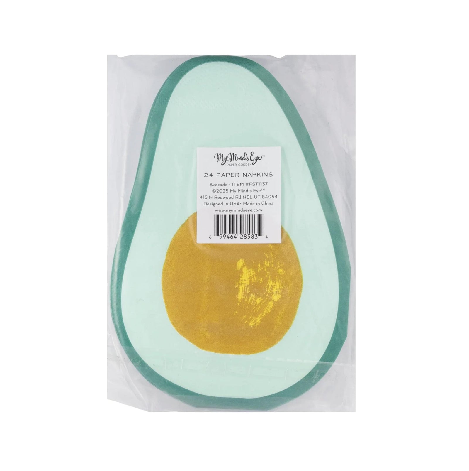 Avocado Party Napkins 24ct - Stesha Party