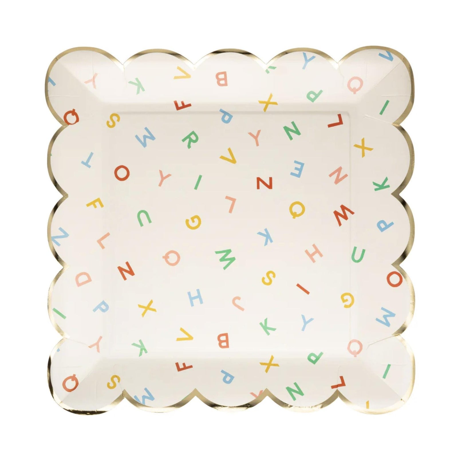 Back to School Alphabet Party Plates 8ct - Stesha Party