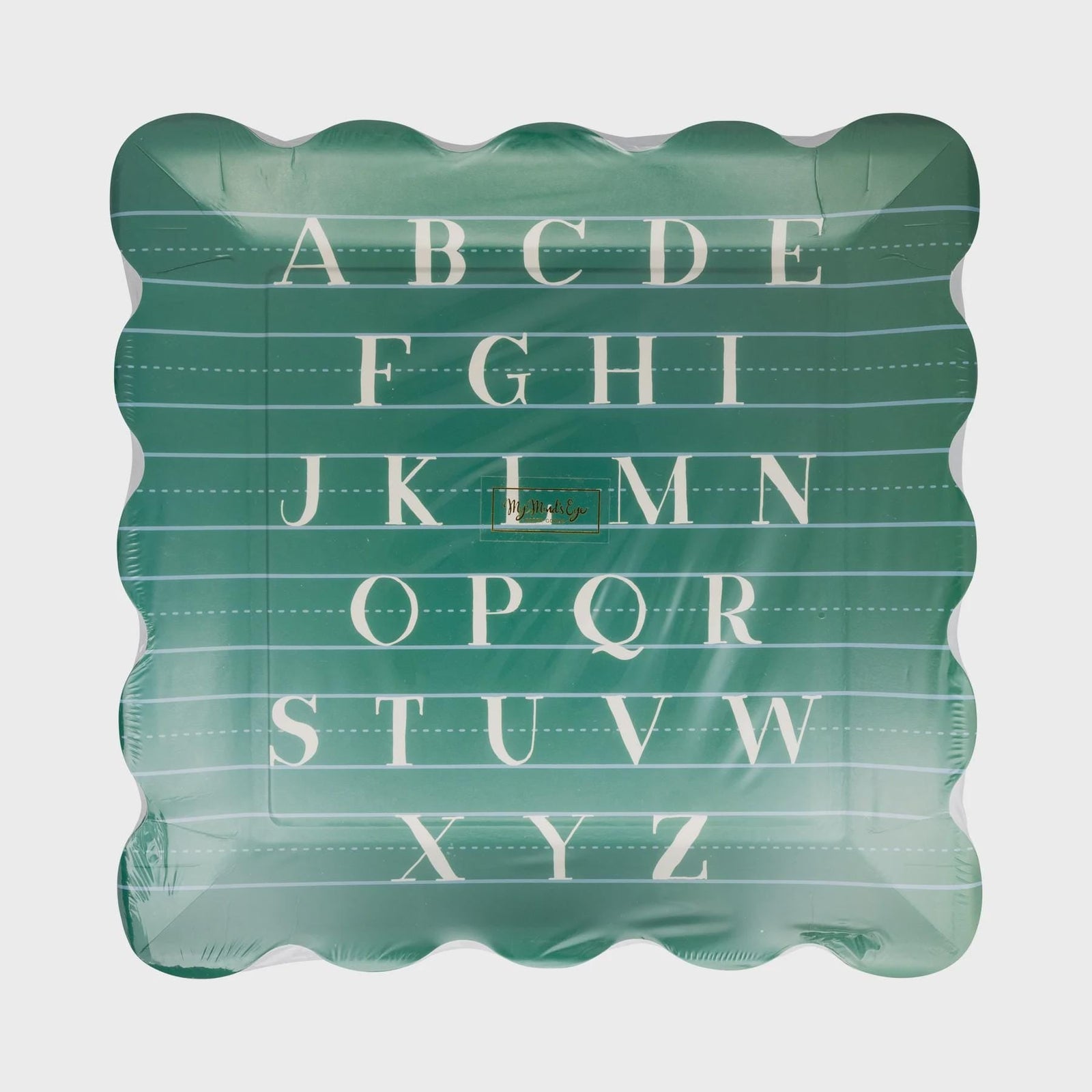 Back to School Alphabet Plates 8ct - Stesha Party