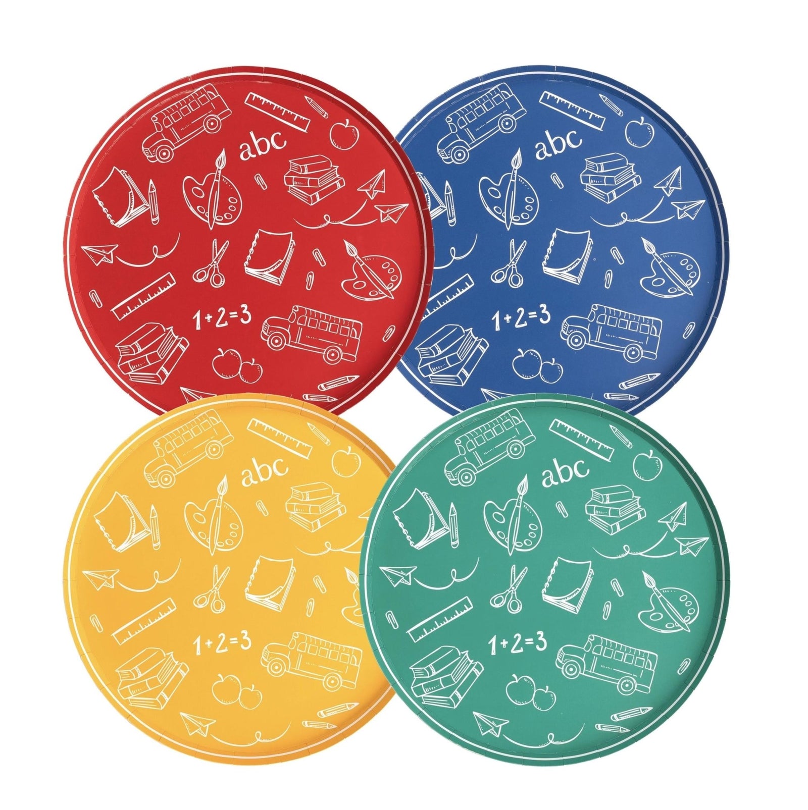 Back to School Cake Plates - Stesha Party