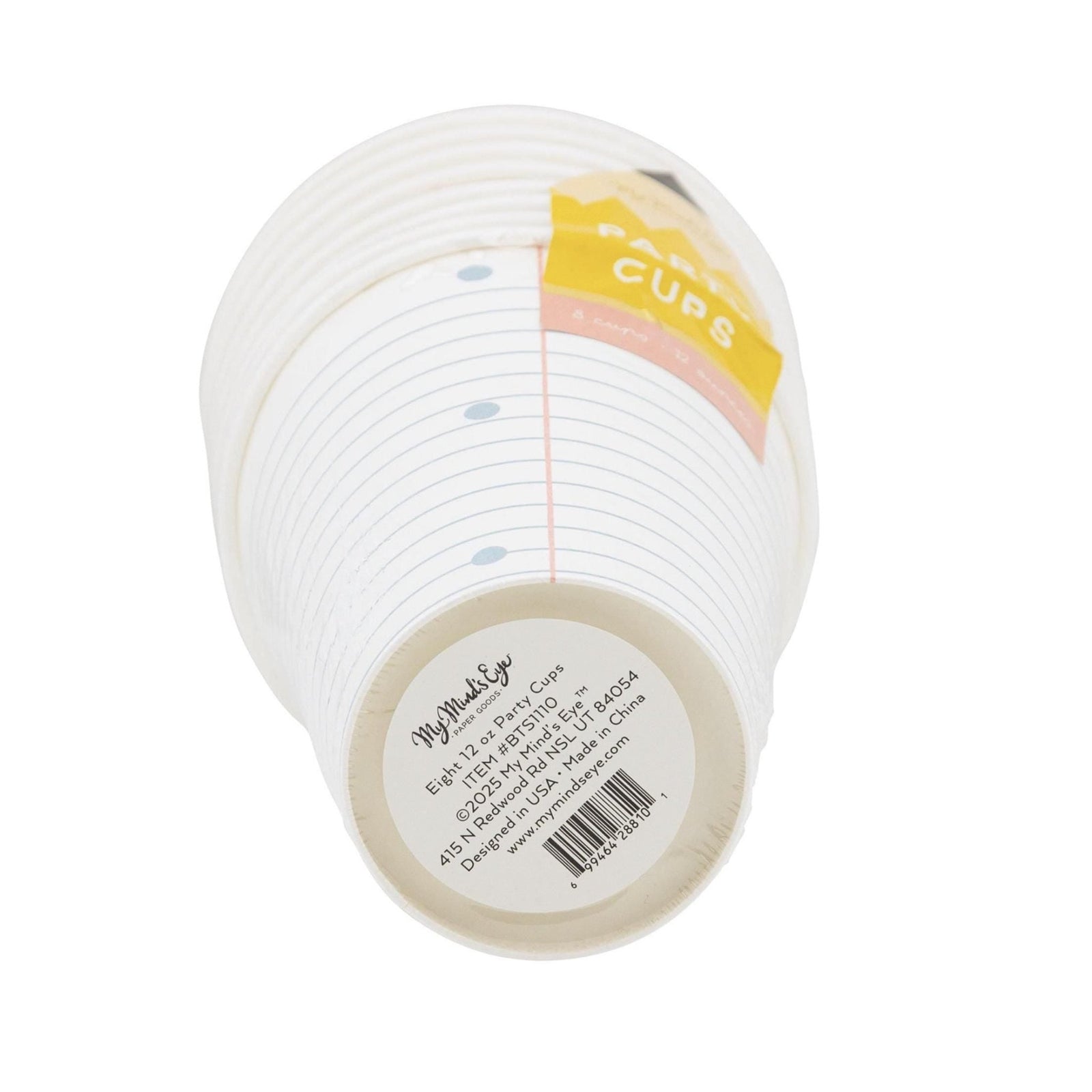 Back to School Paper Cups - Stesha Party