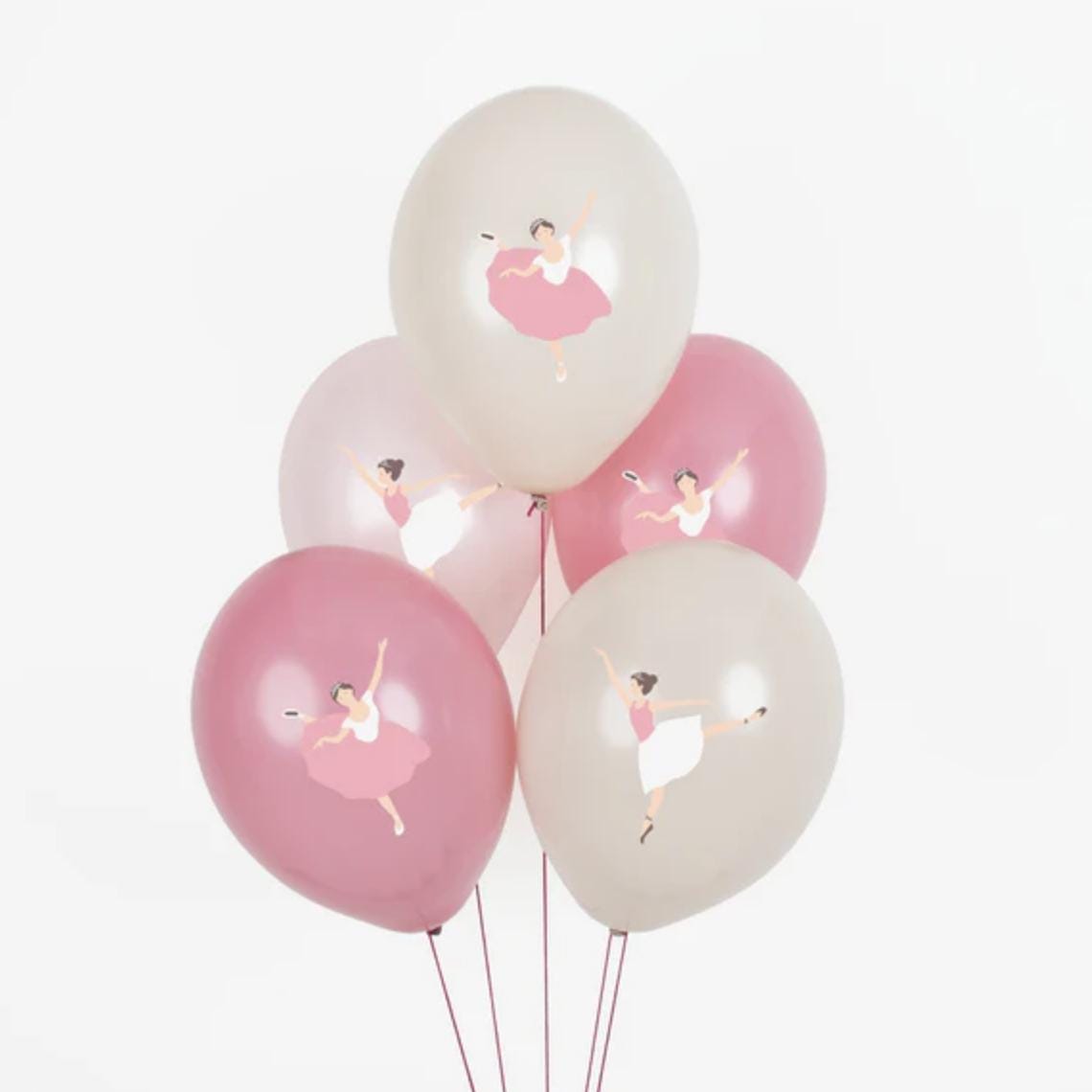 Ballerina Balloons 5ct - Stesha Party