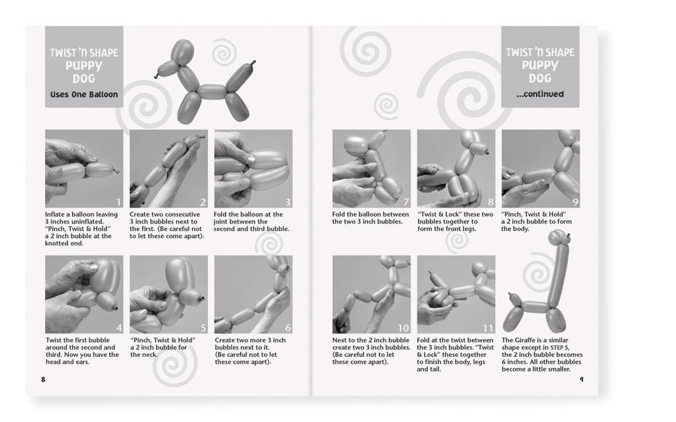 Balloon Animal Kit with Pump & Instructions - Stesha Party