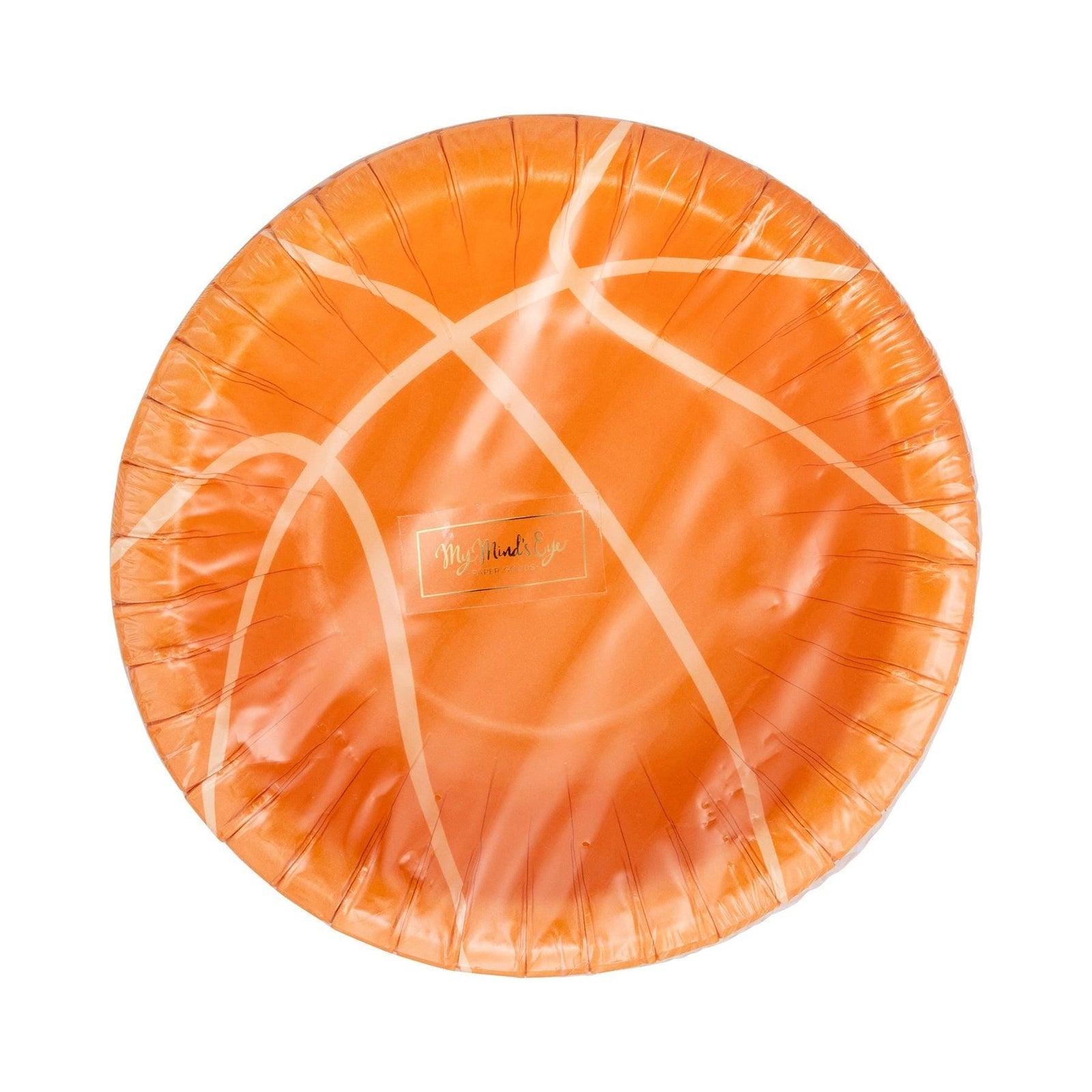 Basketball Shaped Paper Bowls 8ct - Stesha Party