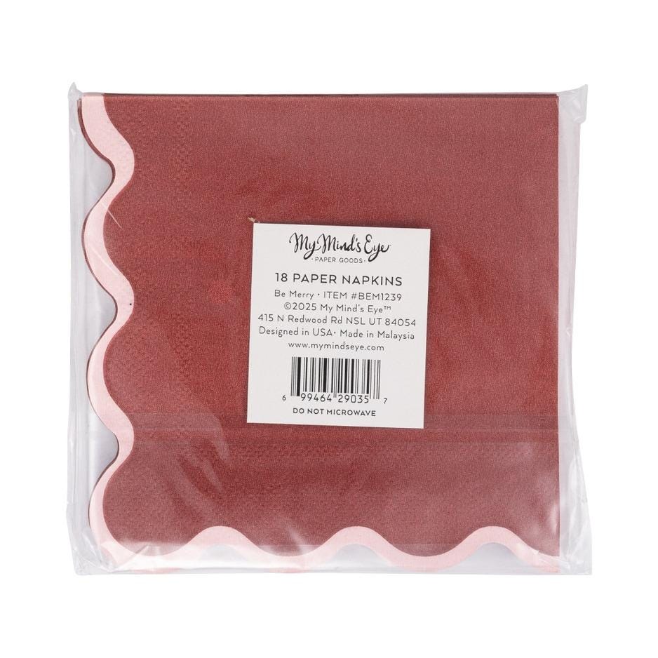 Be Merry Christmas Napkins 18ct - Stesha Party