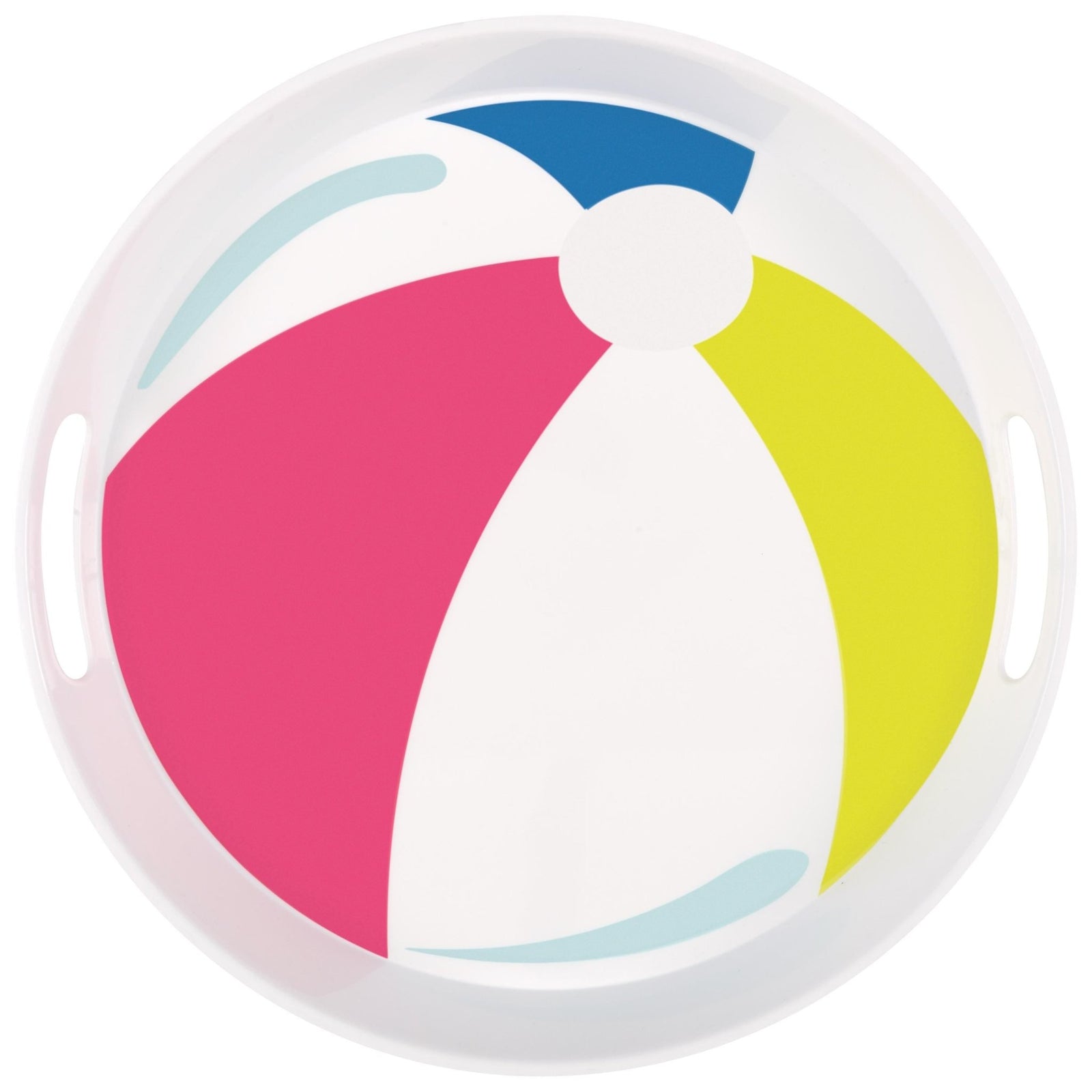 Beach Ball Plastic Serving Tray 15" - Stesha Party