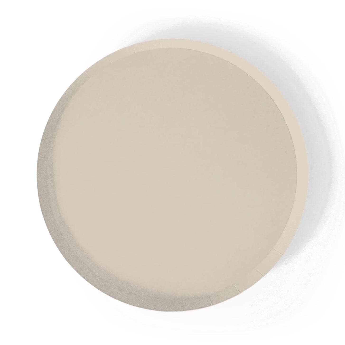 Beige Paper Plates 12ct - Stesha Party