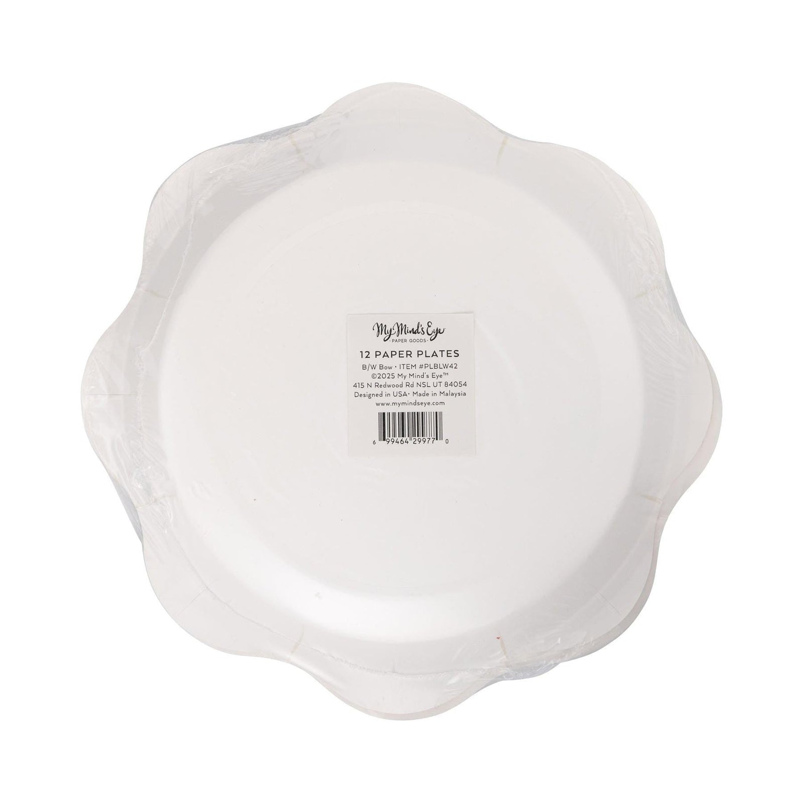 Black Bow Dinner Plates 8ct - Stesha Party