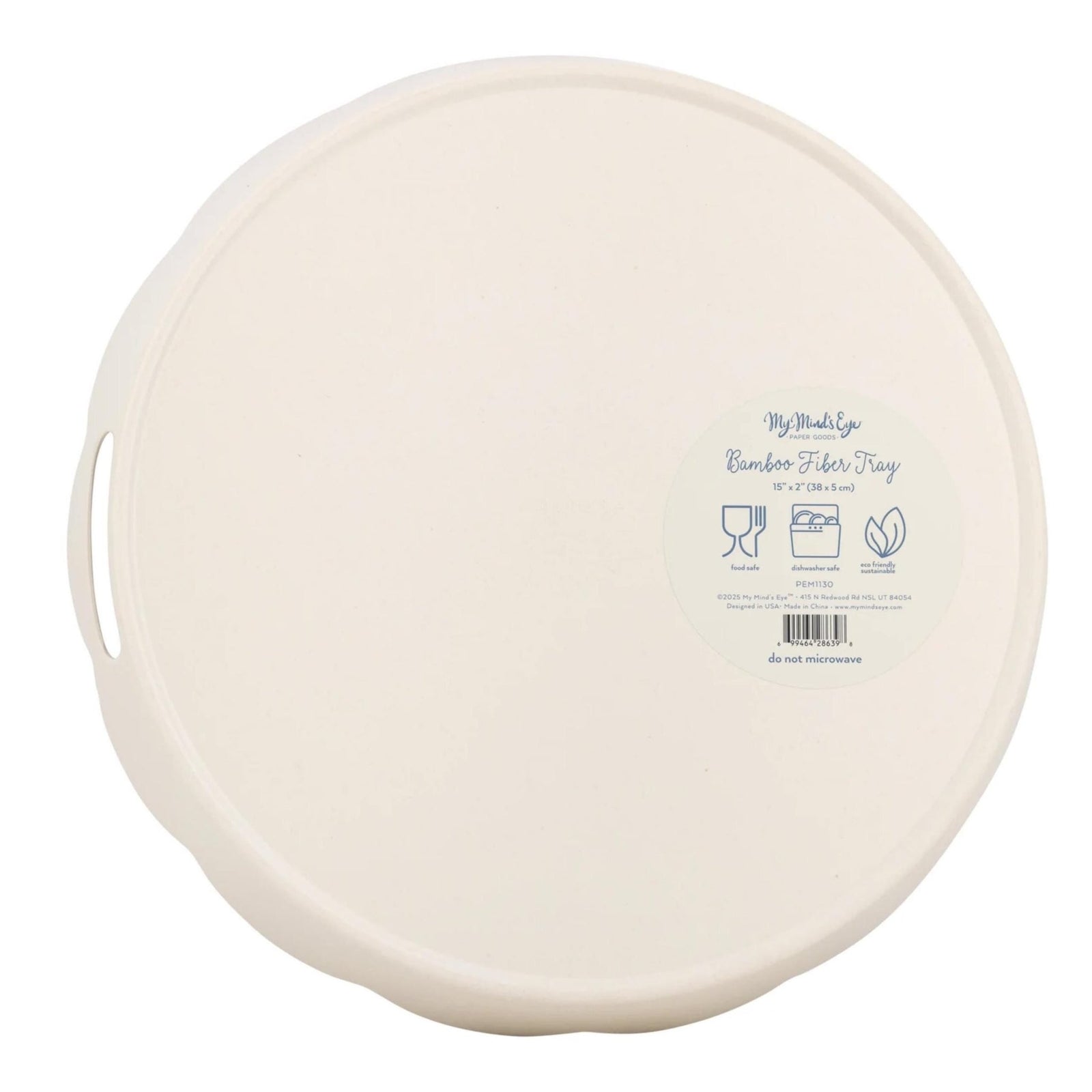 Blue Floral Bamboo Melamine Serving Tray - Stesha Party