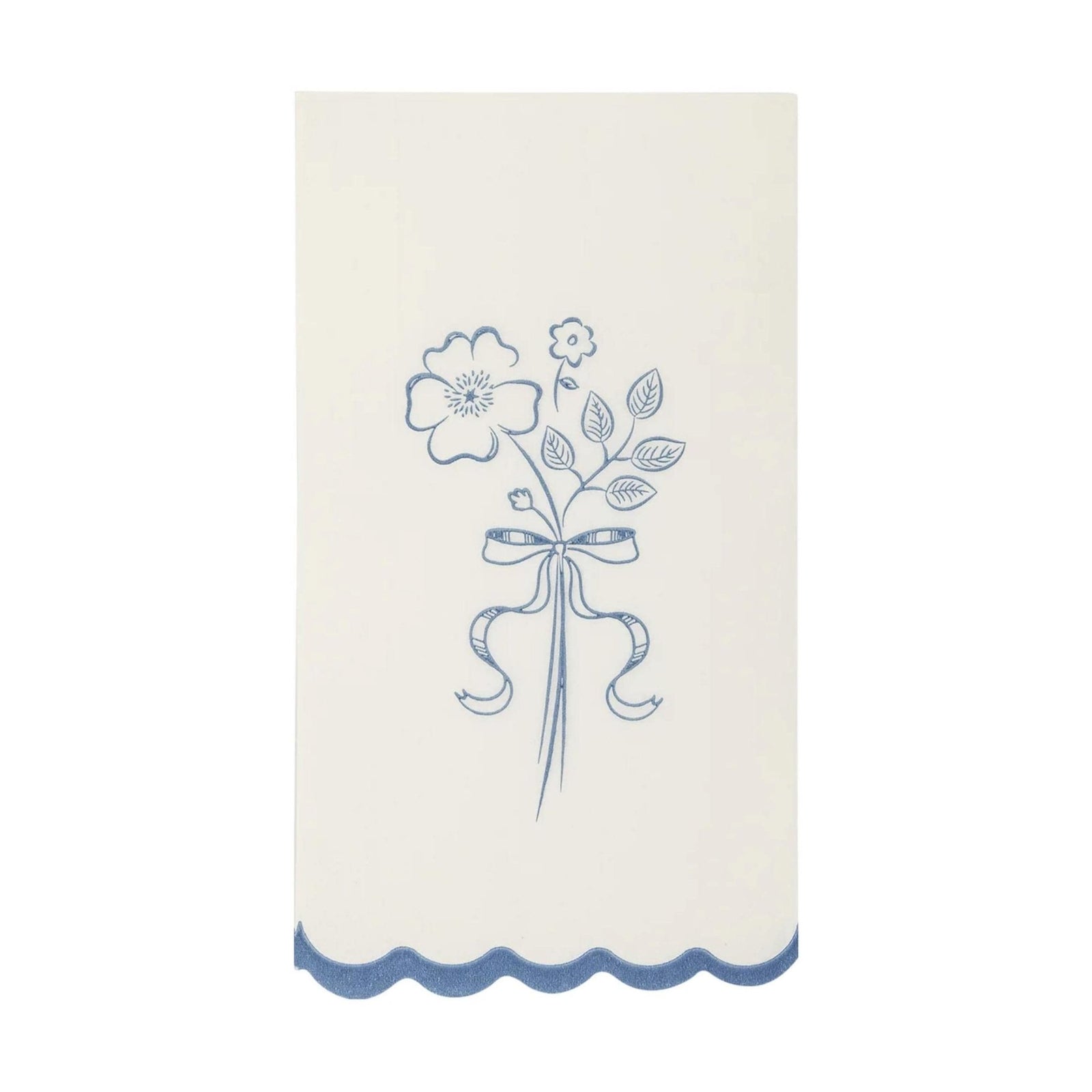 Blue Floral Party Napkins - Stesha Party
