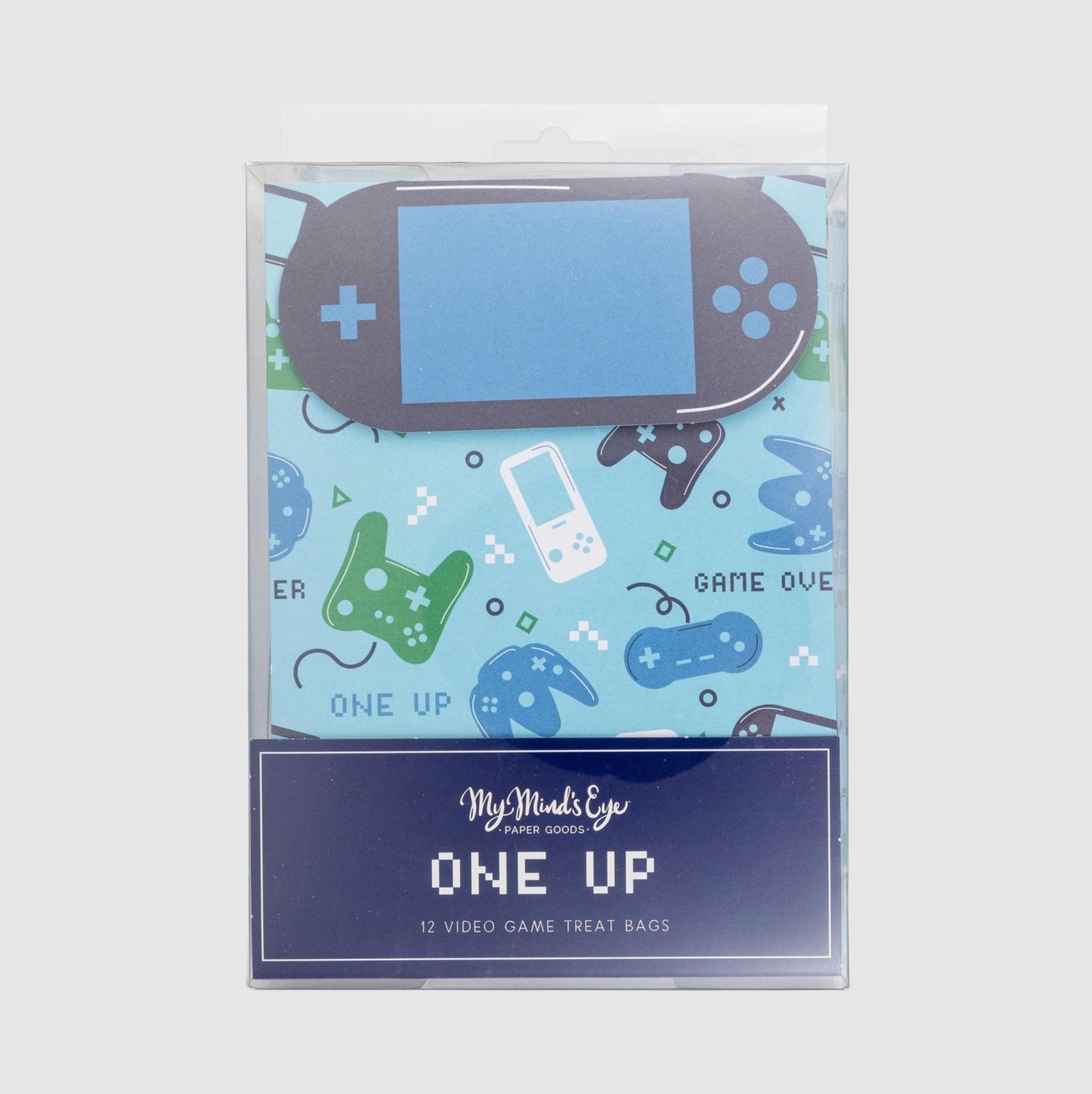 Blue & Green Video Gamer Favor Bags 12ct - Stesha Party