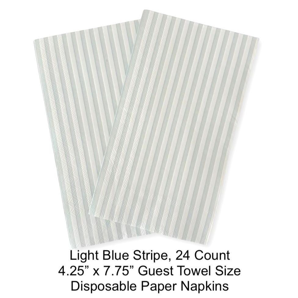Blue Stripe Napkins 24ct - Stesha Party