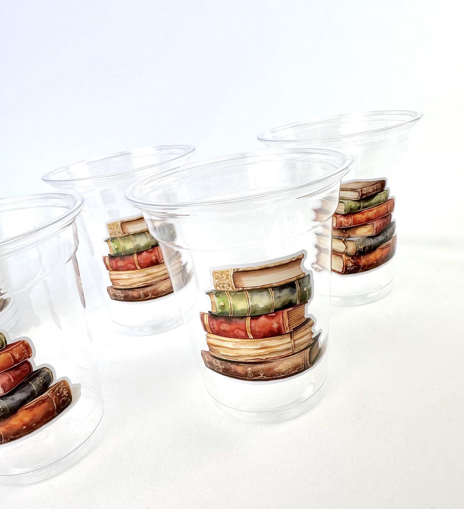 Book Club Party Cups 24ct 12oz Plastic Cups - Stesha Party