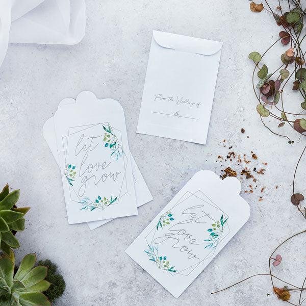 Botanical Wedding Seed Bags 20ct - Stesha Party