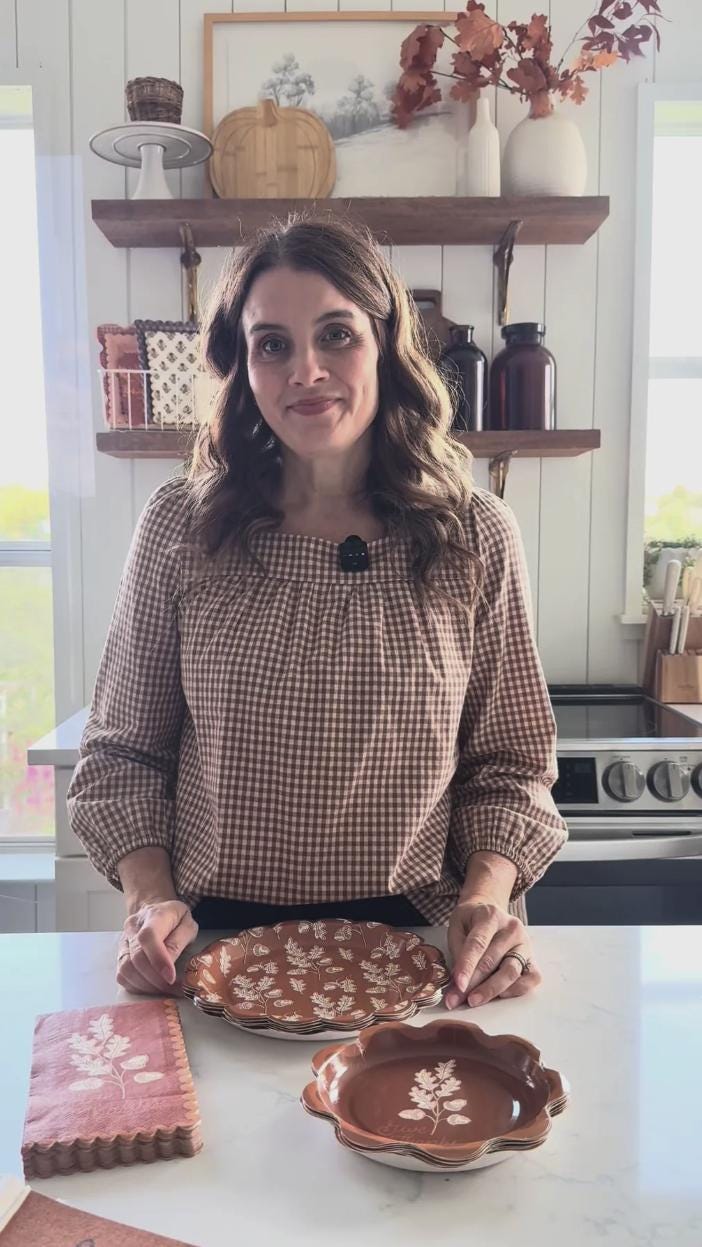 Brown Acorn Paper Plates 8ct - Stesha Party