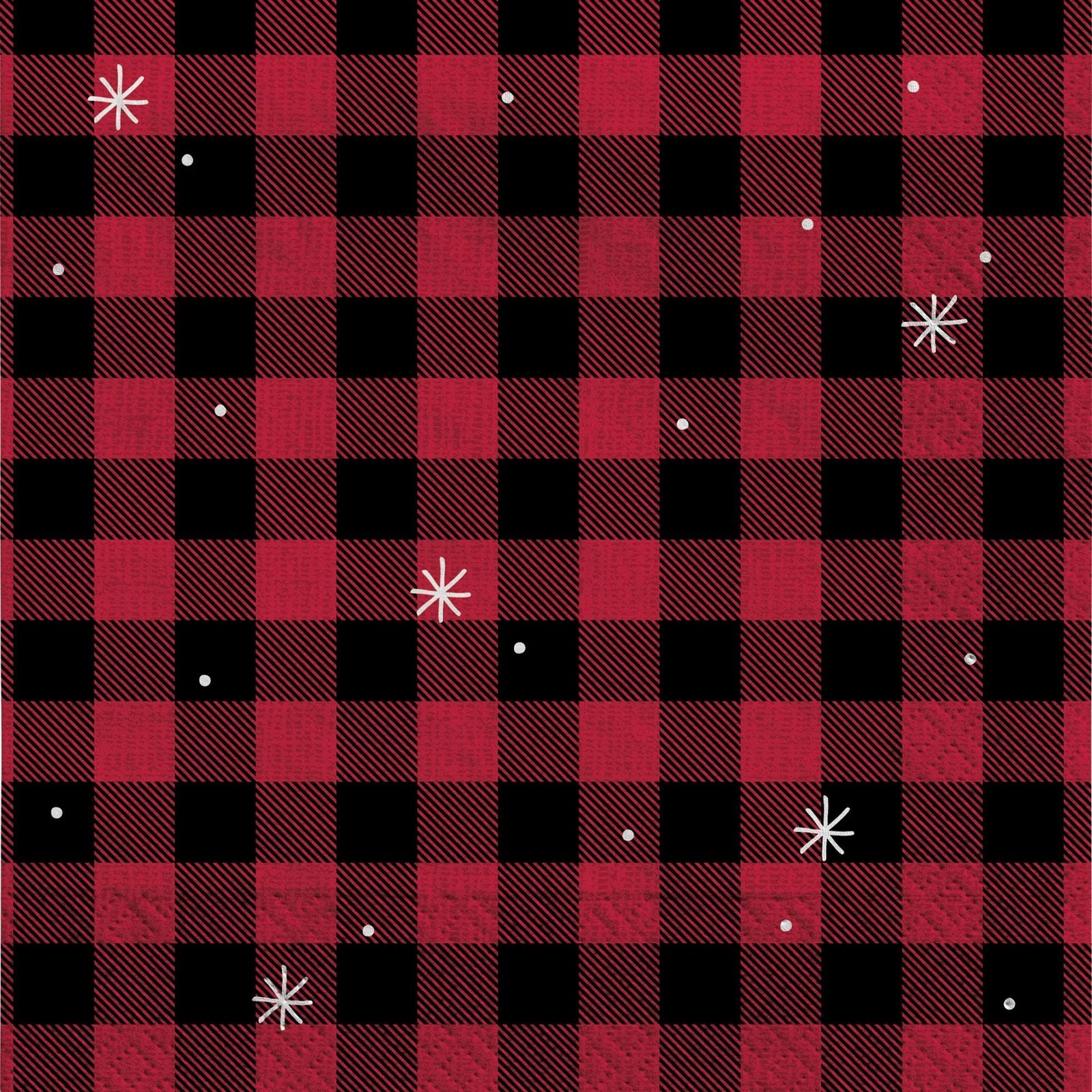 Buffalo Plaid Holiday Party Supplies 40ct - Stesha Party