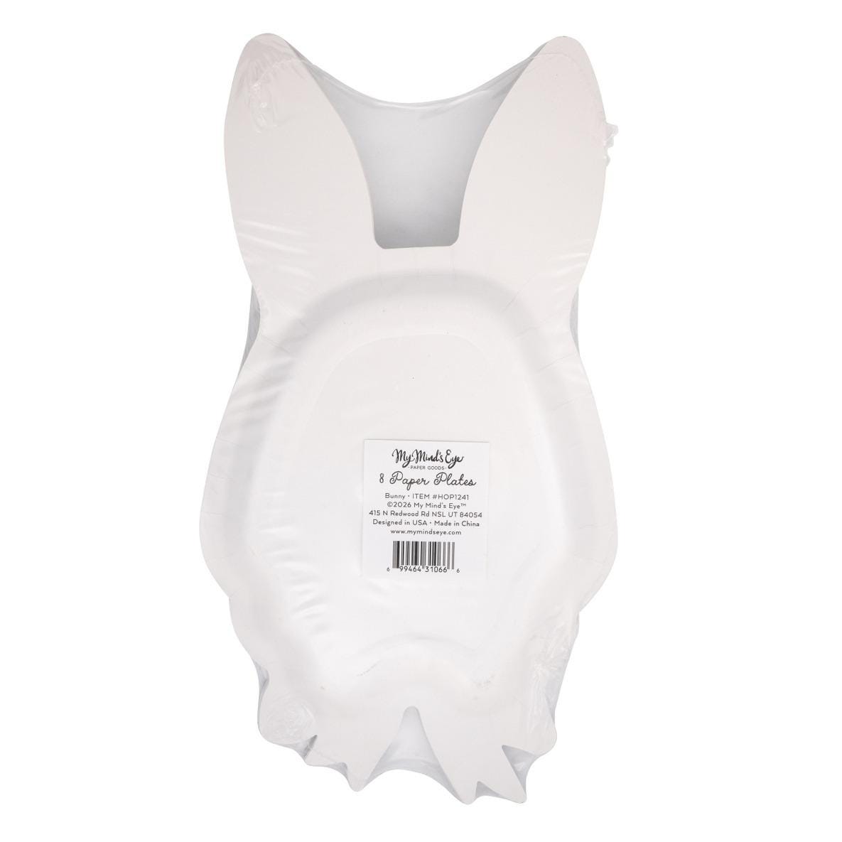 Bunny Face Shaped Plates 8ct - Stesha Party