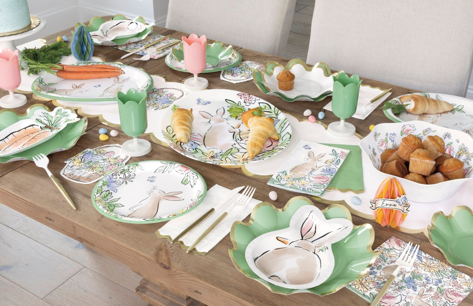 Bunny Pick Cake Toppers - Stesha Party