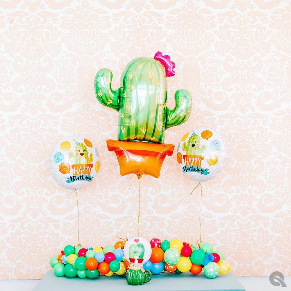 Cactus Birthday Balloon 18" - Stesha Party
