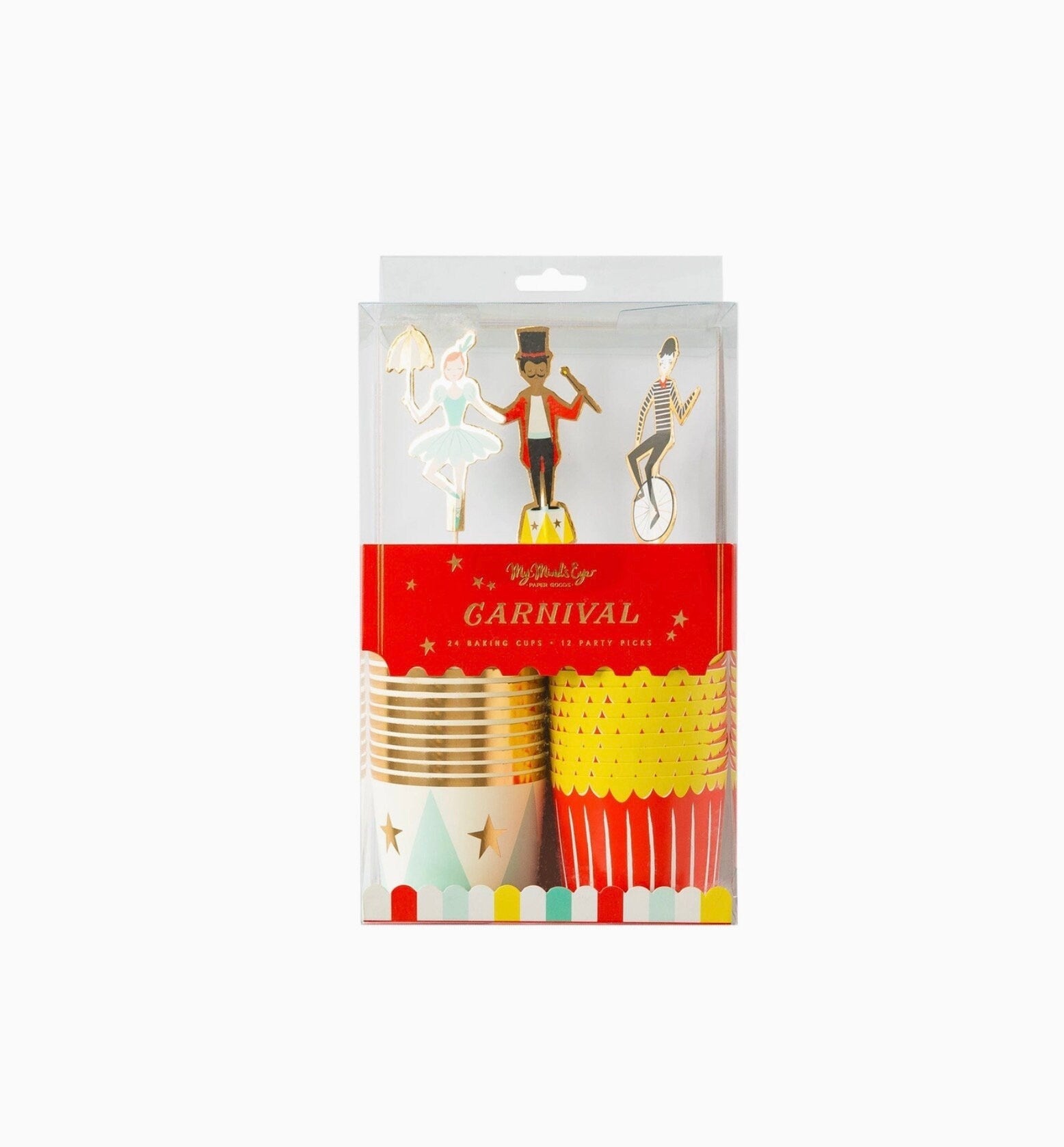 Carnival Baking Cups & Cupcake Picks - Stesha Party