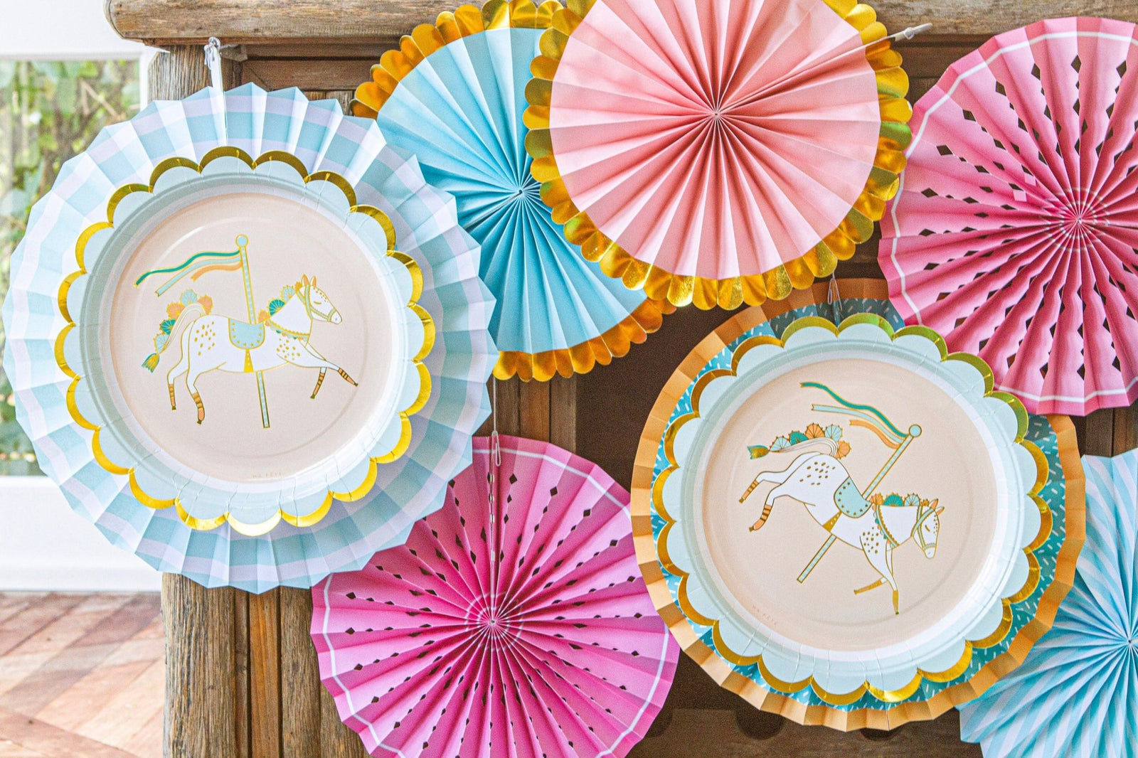 Carnival Carousel Party Platters 4ct - Stesha Party