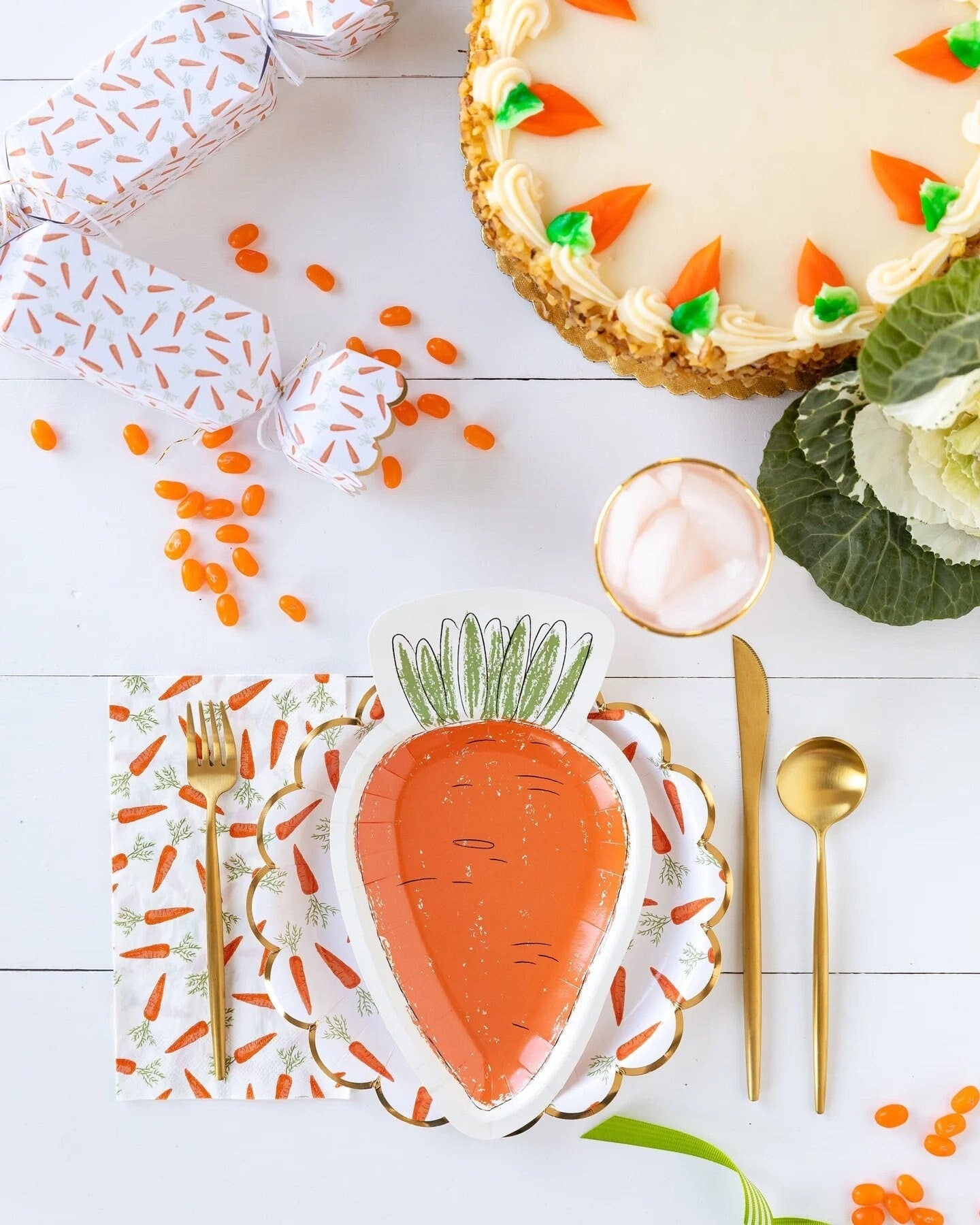 Carrot Paper Plates 8ct - Stesha Party