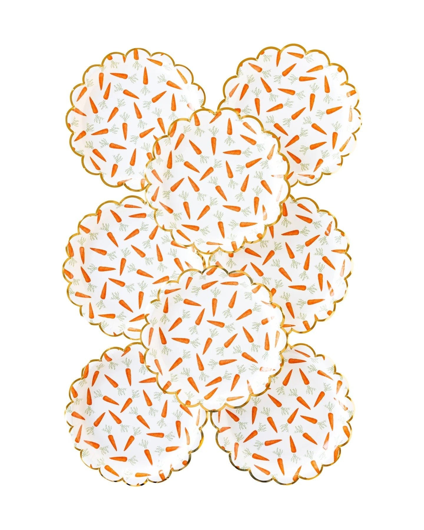 Carrot Party Dinner Plates 8ct - Stesha Party