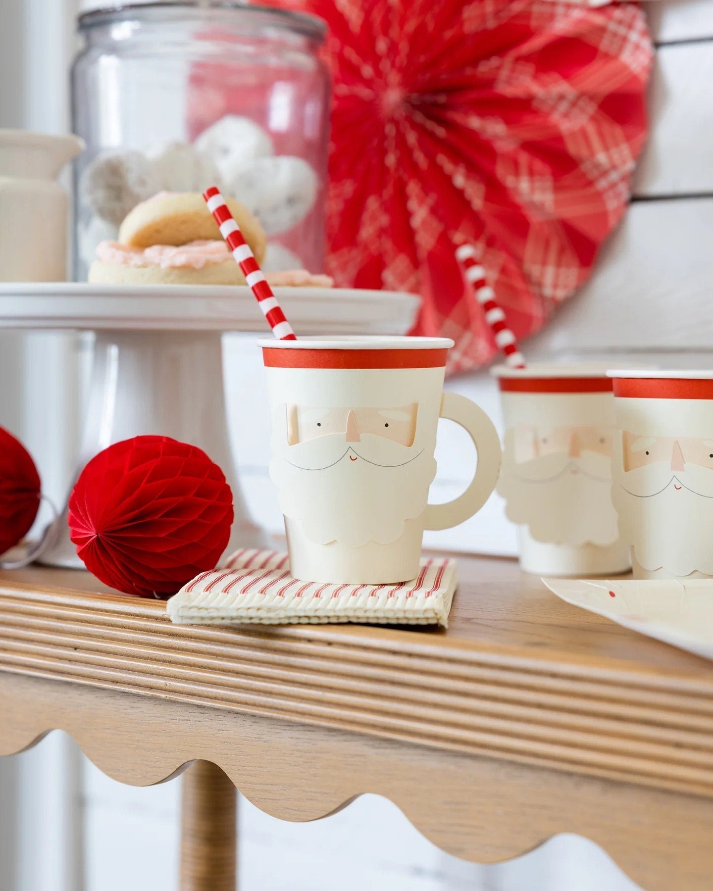 Cheerful Santa To - Go Cups - Stesha Party