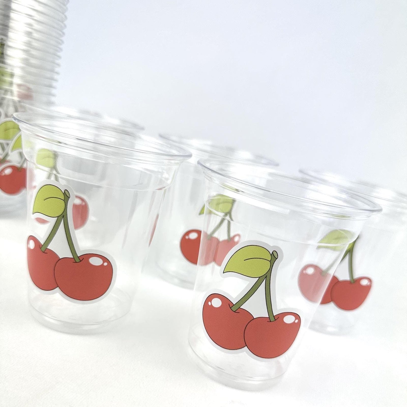 Cherries Party Cups 24ct - Stesha Party
