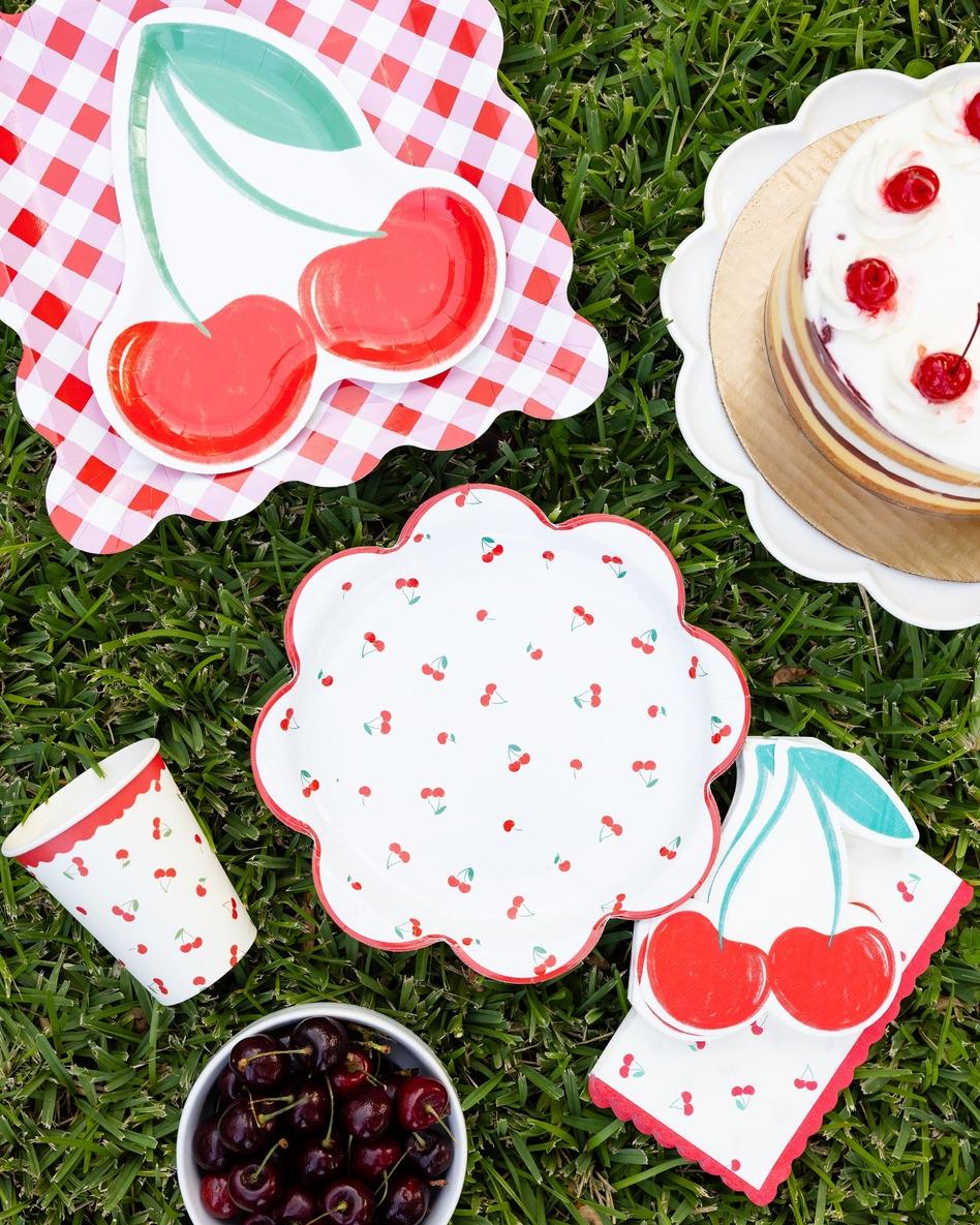 Cherry Dinner Napkins 24ct - Stesha Party